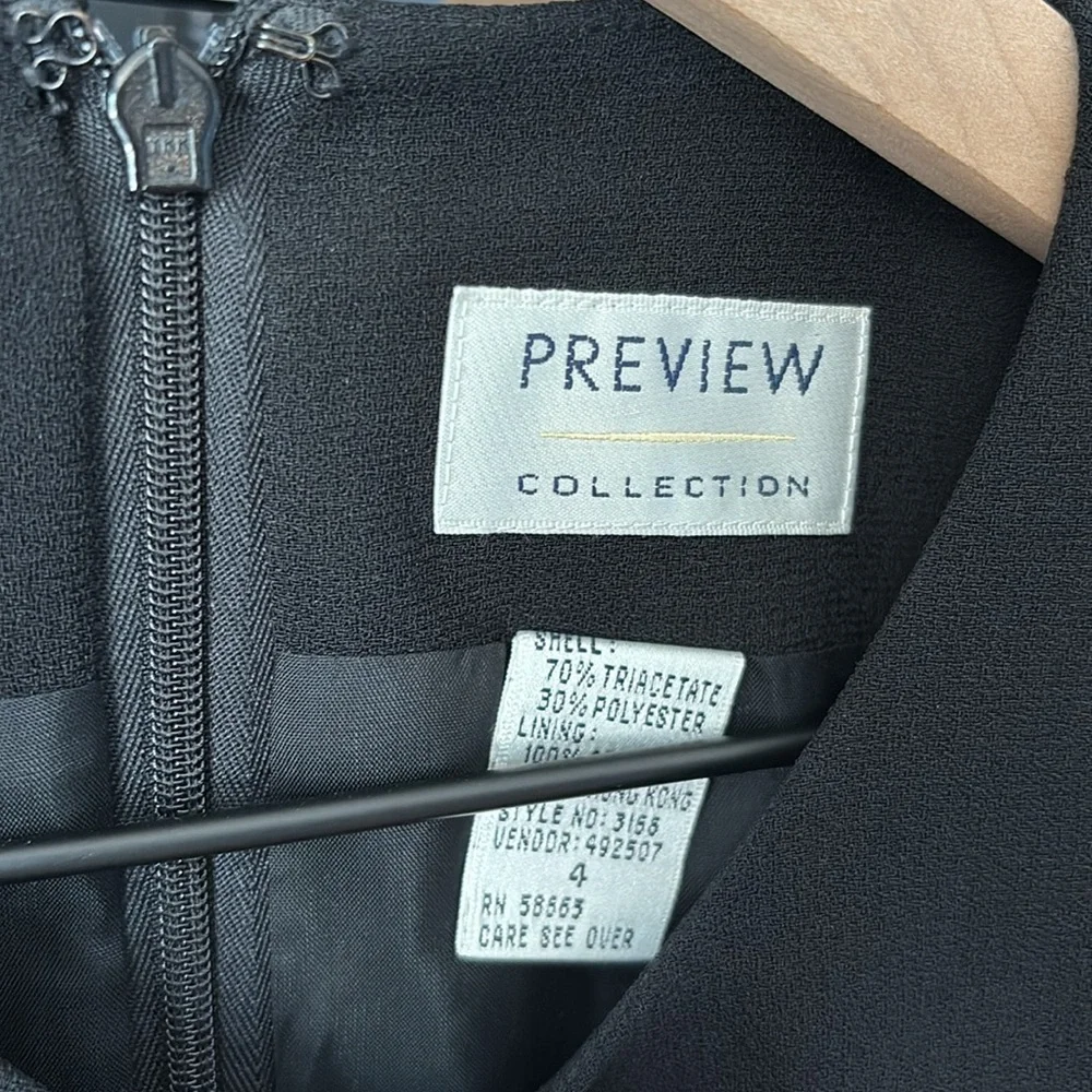 Nordstrom PREVIEW Collection Black Cocktail Dress - Picture 3 of 8